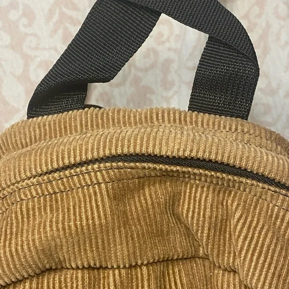 Vintage JanSport Half Pint Tan Corduroy Backpack - Picture 5 of 11